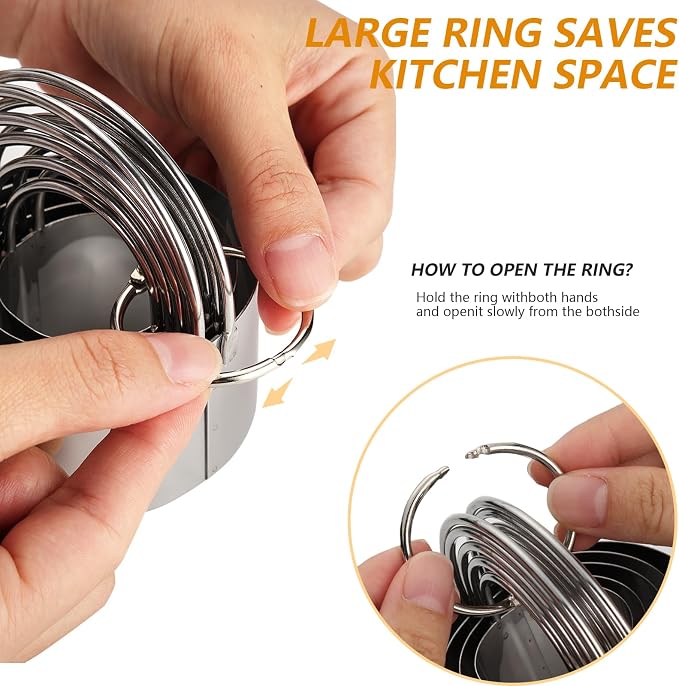 6 Pcs Large Cookie Cutters, Round Biscuit Cutter Set - Image 5