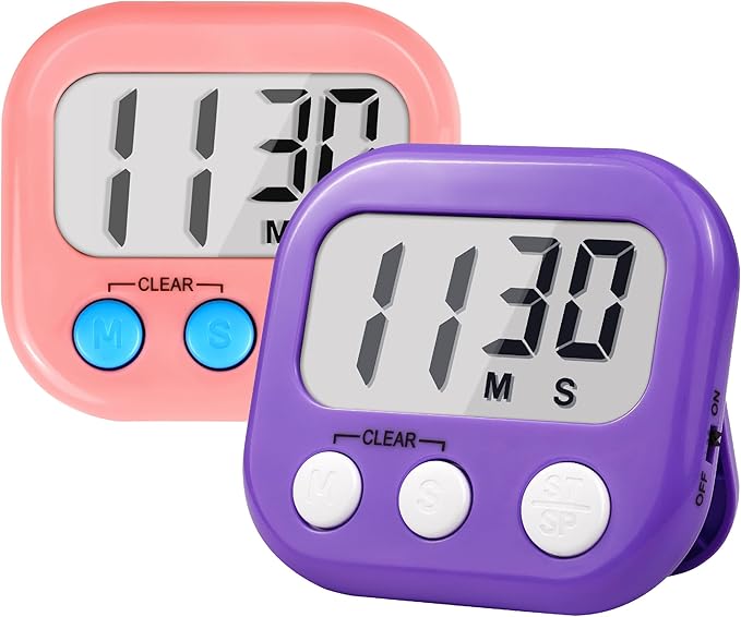 Timer for Kids Teachers Supplies Digital Kitchen Timers for Cooking Large by AOUCE