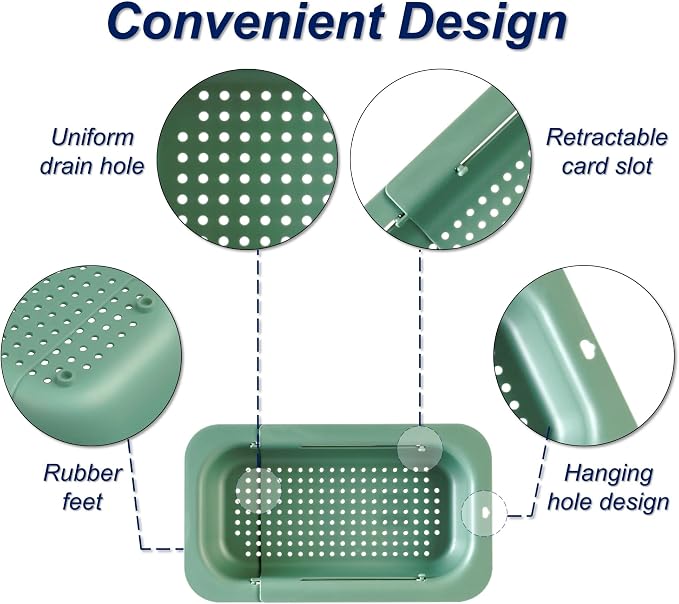 Extendable Sink Colander Strainer Basket - Image 6