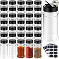 Ysglory 36 Pack 3 Oz Plastic Spice Jars Bottles Empty Seasoning Bottles by Ysglory