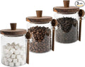 Set of 3 Glass Jars Containers by Piscepio