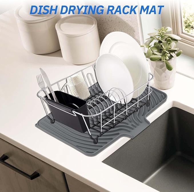Dish Drying Mat for Kitchen Counter, - Image 5
