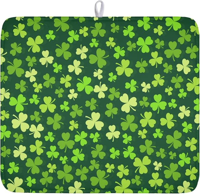 St. Patrick's Day Dish Drying Mat by Anyako