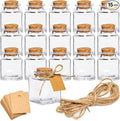 BLUE PANDA 15 Pack Small Glass Bottles by BluePanda