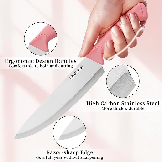 Knife Set, 14-Piece Kitchen Knives Set - Image 3