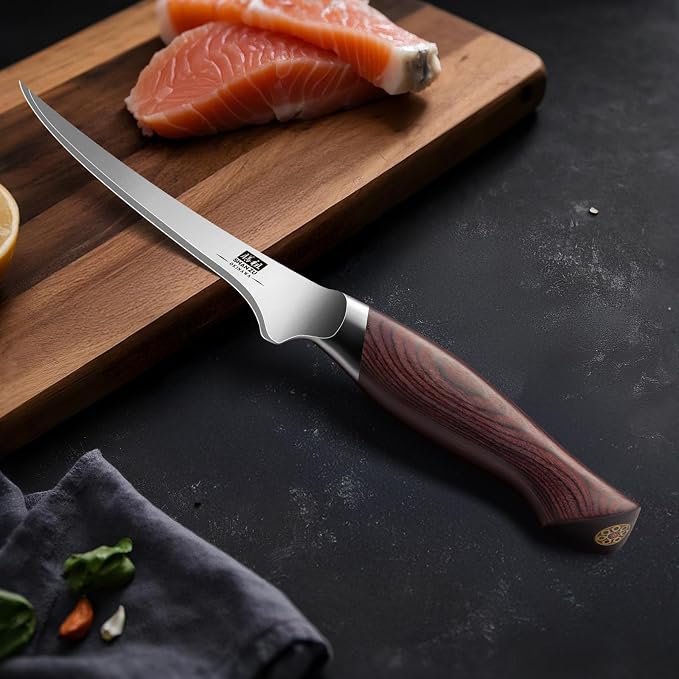 SHAN ZU Fillet Knife 7 inch, Razor Sharp Boning Knife - Image 7