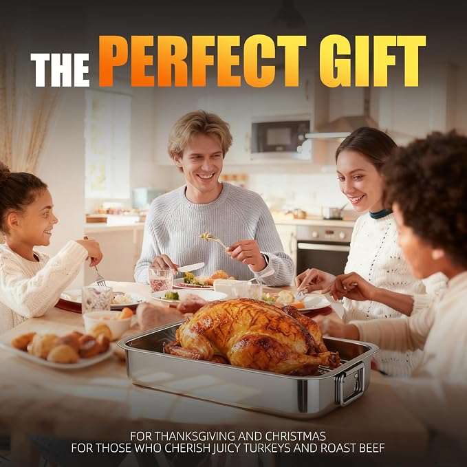 Stainless Steel Turkey Roasting Pan - Image 9