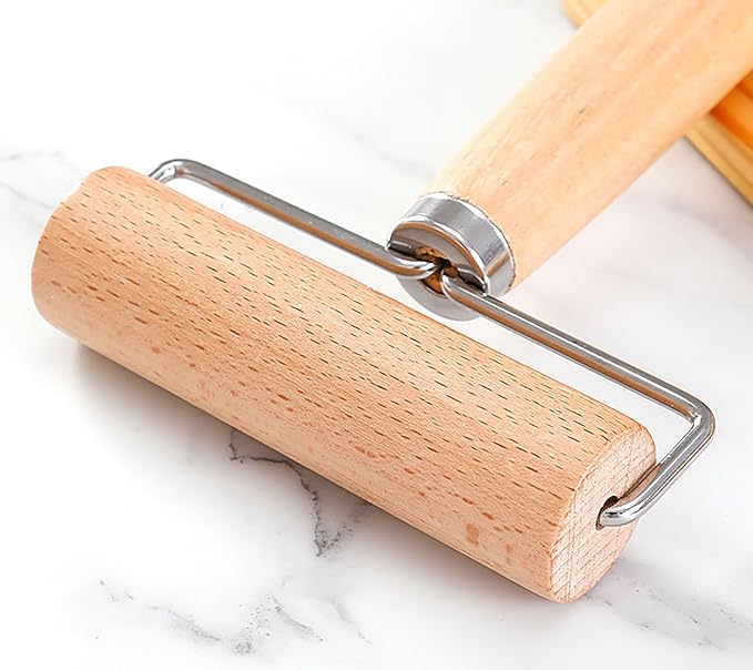 Roller Rolling Pin, 4 Inch Wood Rolling Pin - Image 4