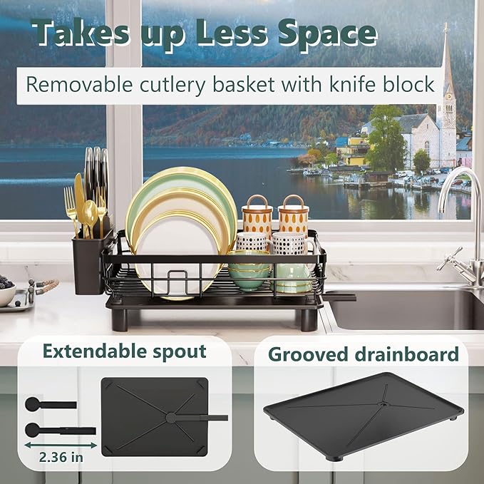 AIDERLY Iron Dish Drying Rack - Image 3
