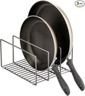 mDesign Metal Pan Organizer for Kitchen Cabinet, Pantry Shelf by mDesign