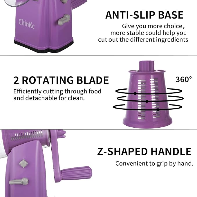 Upgrade Rotary Cheese Grater Shredder - Image 6