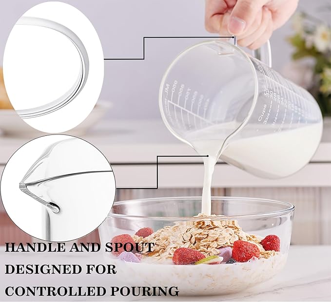 Ackers Etched Graduated Glass Measuring Cup - Image 2