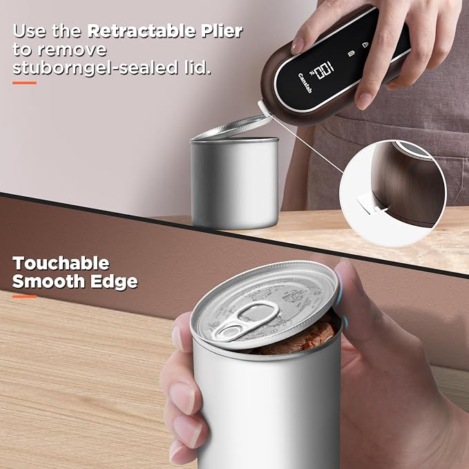 Canslab Turbo - Auto Shut Off Rechargeable Electric Can Openers - LED Battery - Image 5