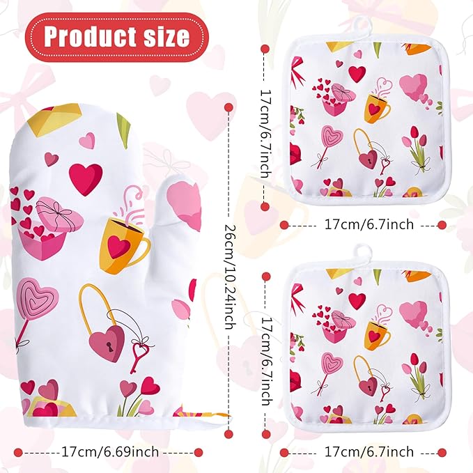 Patelai 20 Pieces Blank Sublimation Oven Mitts Set Include Blank Sublimation - Image 3