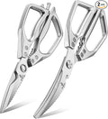 Heavy Duty Kitchen Shears for Bone Cutting, 2 Pack Ultra Sharp Poultry Scissors by CIVIREVIC