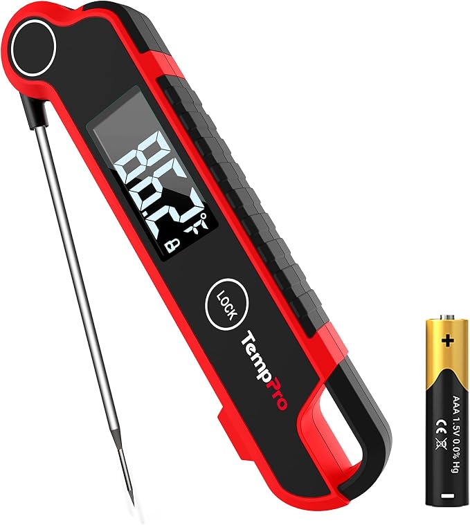 TempPro TP620 Instant Read Meat Thermometer Digital, Cooking Thermometer by TempPro