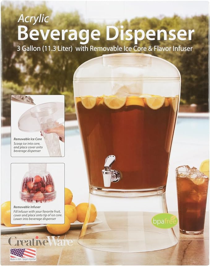 CreativeWare 3 Gallon Beverage Dispenser - Image 8
