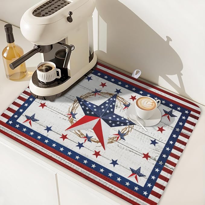 4th of July Patriotic Dish Drying Mat - Image 7
