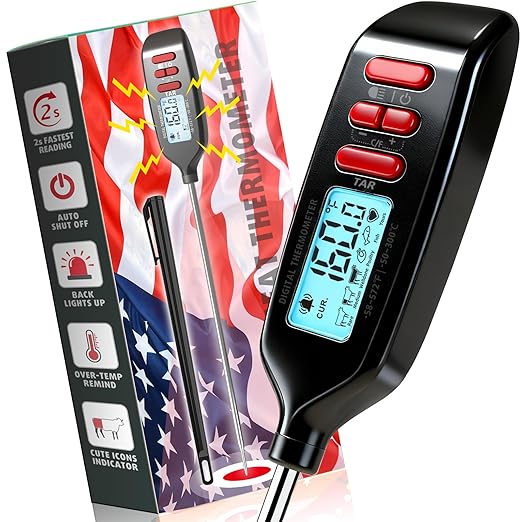 Antonki Meat Thermometer Digital, Smart Instant Read Food Thermometer by Antonki