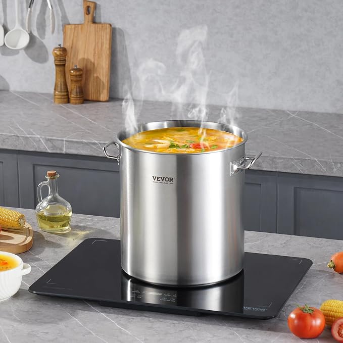 VEVOR Stainless Steel Stockpot, 24 Quart Cooking Pots, Cookware Sauce Pot - Image 8