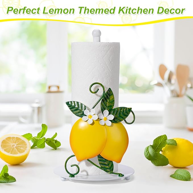 Lemon Paper Towel Roll Holder Countertop - Image 3