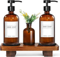 KASUNTING Amber Glass Soap Dispenser by ALPIRIRAL