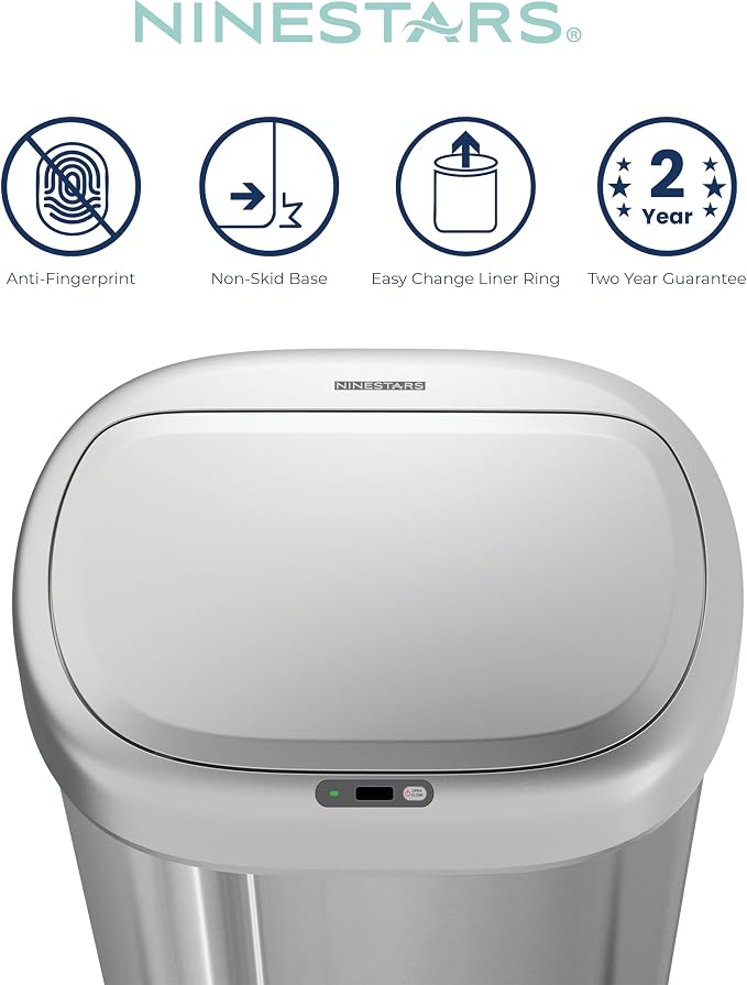 Ninestars DZT-80-24 Automatic Motion Sensor Trash Can - Image 4