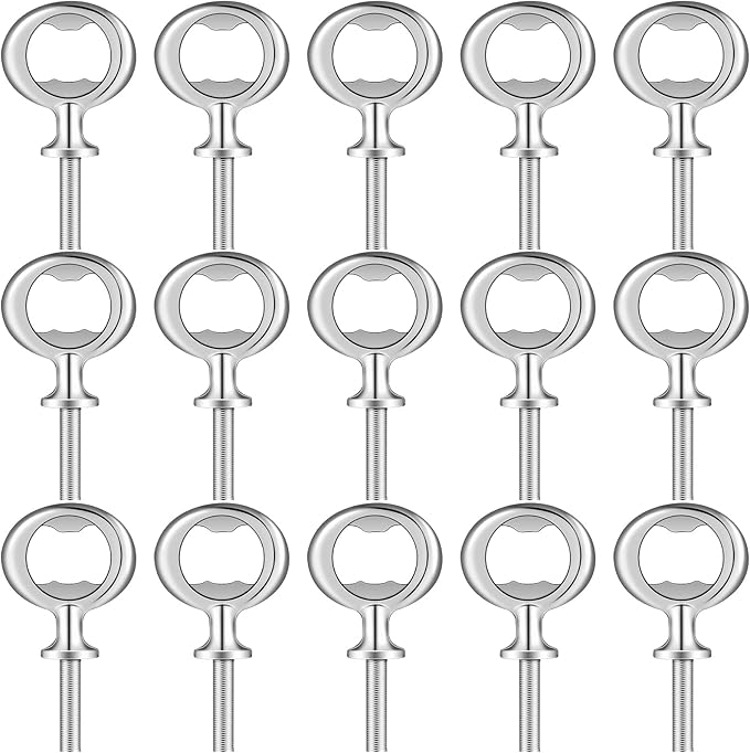 Cunhill 15 Pcs Metal Bottle Opener Blank Bulk Bottle Opener Inserts Parts by Cunhill