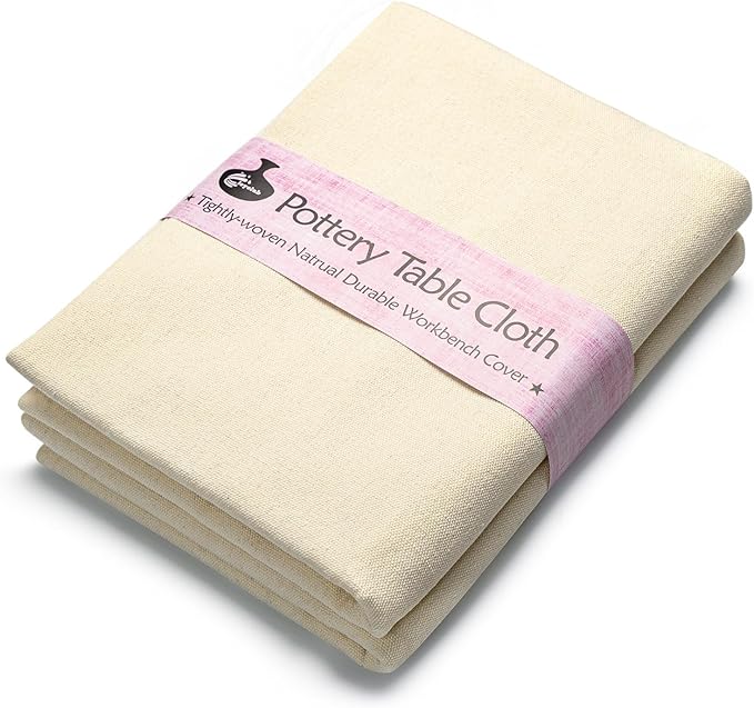 Pottery Tablecloth-Heavy Duty Linen Cotton Blend, 62x39 Inches, High Absorbency by Unknown