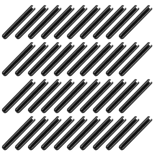 MECCANIXITY 120Pcs Slotted Split Roll Pins 1/10 Inch Dia. 1 Inch Length 65Mn by MECCANIXITY