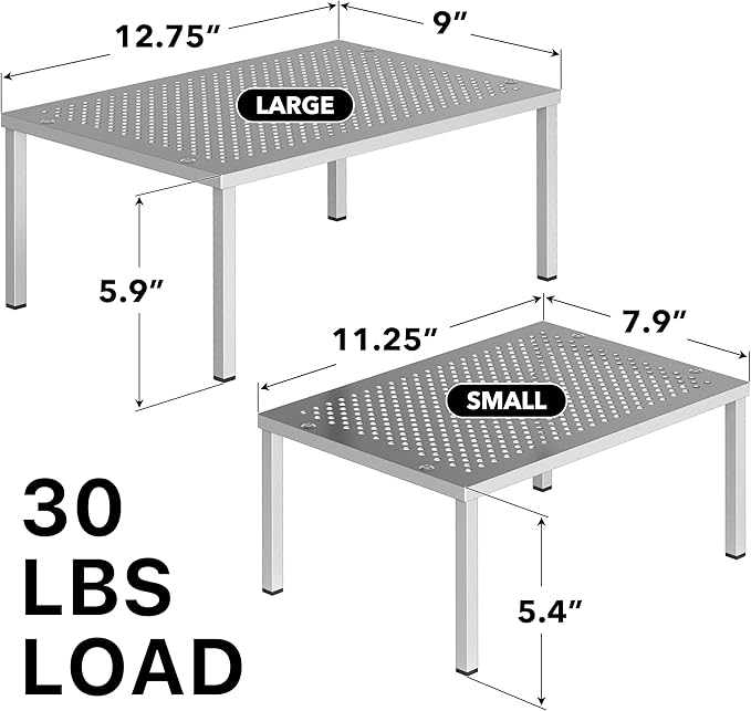Simple Houseware Expandable Stackable Cabinet and Counter Shelf Organizer - Image 3