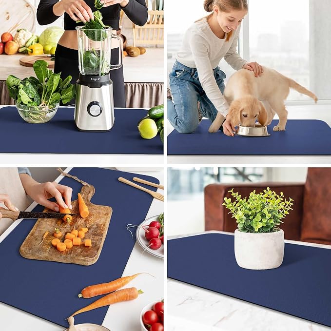 WISELIFE Dish Drying Mat Super Absorbent Drying Mat Large Dish Drying Mats - Image 6