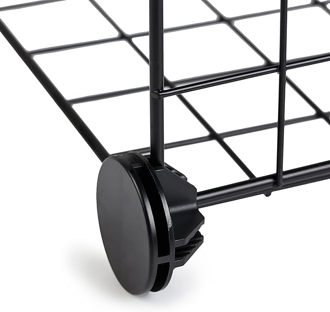 Amazon Basics 6-Cube Wire Grid Stackable Storage Organizer, Metal Shelving Unit - Image 5