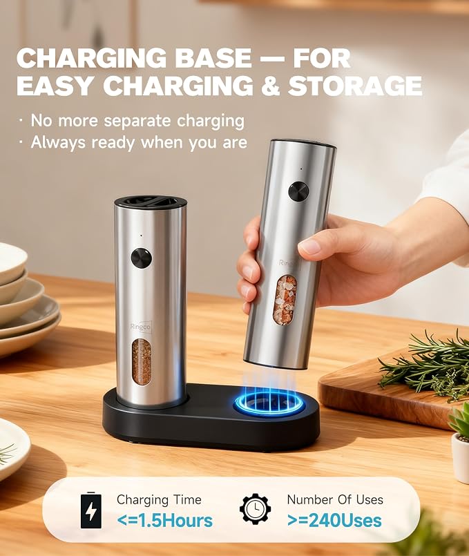 Electric Salt and Pepper Grinder Set - Image 3