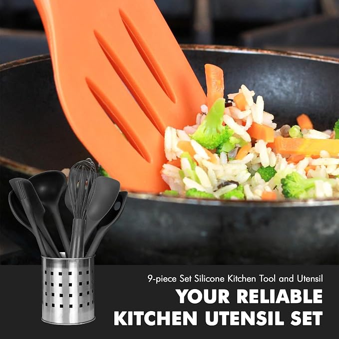 Chef Craft - Premium Silicone Kitchen Tools and Utensils Set, Non-Scratch - Image 5