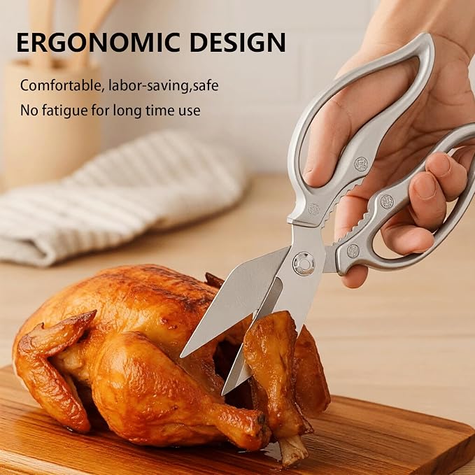 Kitchen Shears Heavy Duty Kitchen Scissors Stainless Steel Sharp Cooking Shears - Image 5