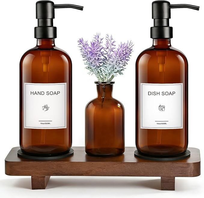 KEYWING Kitchen Soap Dispenser Set by KEYWING
