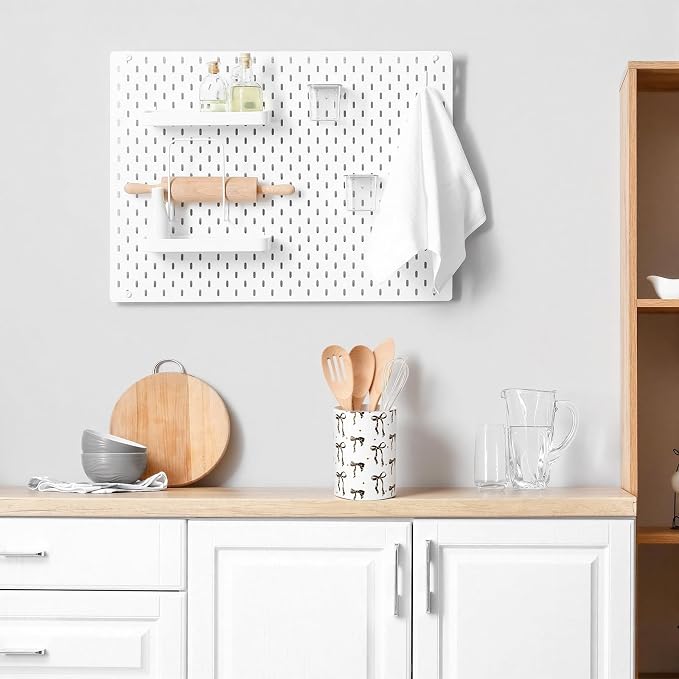 WILLBOND Leopard Print Bow Kitchen Decor Acrylic Kitchen Utensil Holder Crock - Image 6