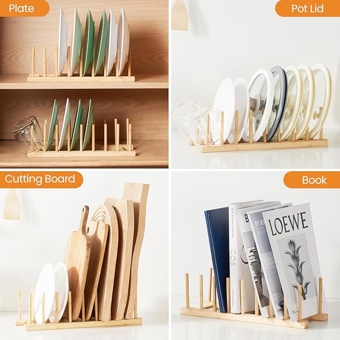 4 PCS Bamboo Dish Dying Rack - Image 5