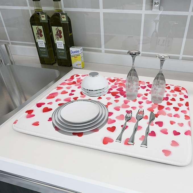Valentine's Day Dish Drying Mat - Image 6