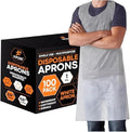 Xpose Safety 24, 000 White Plastic Disposable Aprons by XposeSafety