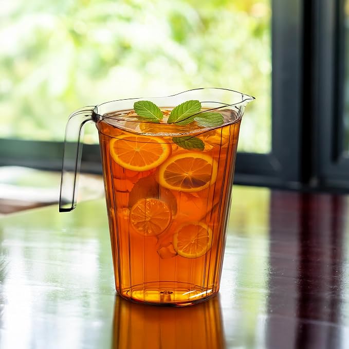 DecorRack 6 Pack - 75 oz Polycarbonate Plastic Pitcher Beverage Dispenser - Image 7