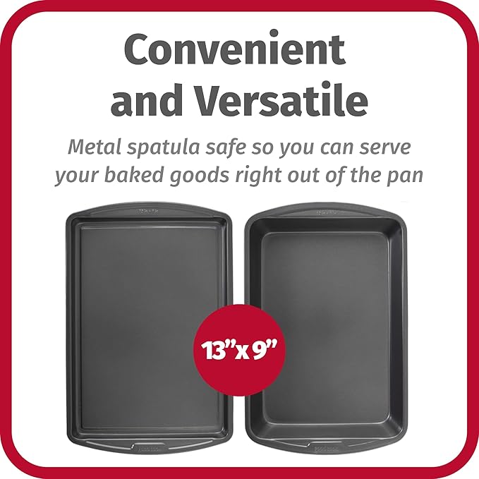GoodCook Everyday Nonstick Steel 5-Piece Bakeware Set, Includes Cookie Sheet - Image 2