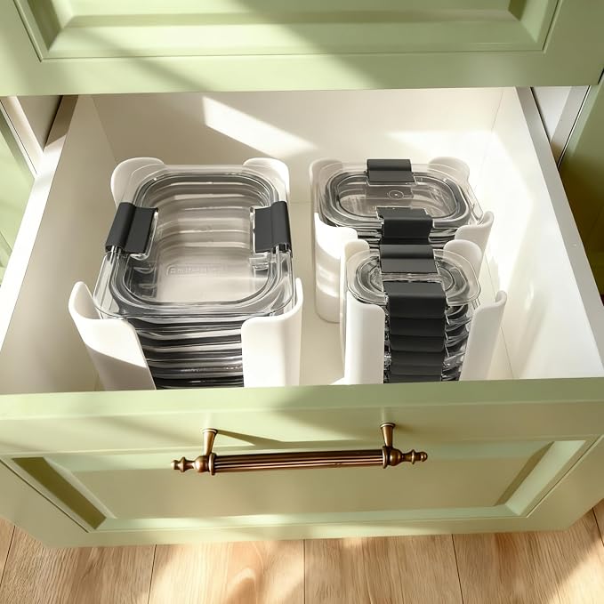 Food Container Lid Organizer for Rubbermaid Brilliances nap-on lids, Food - Image 3