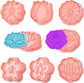 8 Pack Flower Cookie Cutters, 3D Cookie Cutter by Sakolla