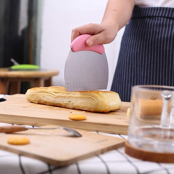 1 pcs Dough Pastry Scraper Chopper/Stainless Steel Dough Scraper Cutter - Image 5