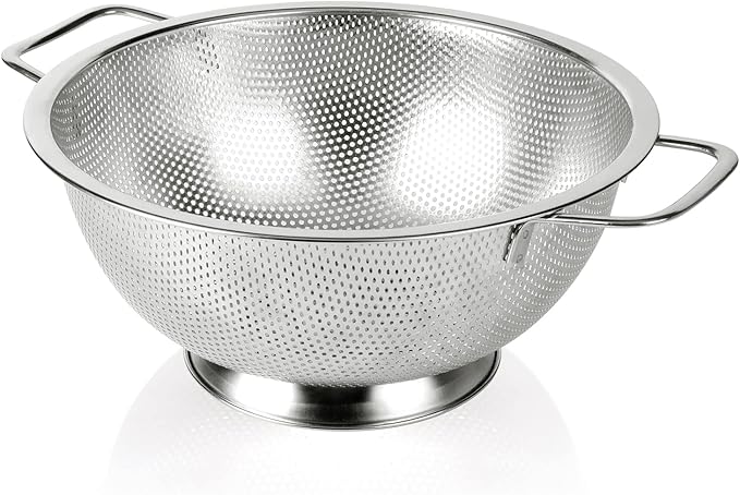 Gulex Colander Stainless Steel 3-Quart, Strainer by Gulex