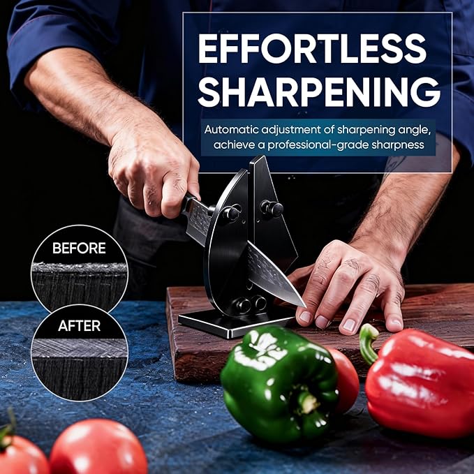 VN3 Professional Knife Sharpener | 3-Action Streamlined Sailboat Design - Image 2