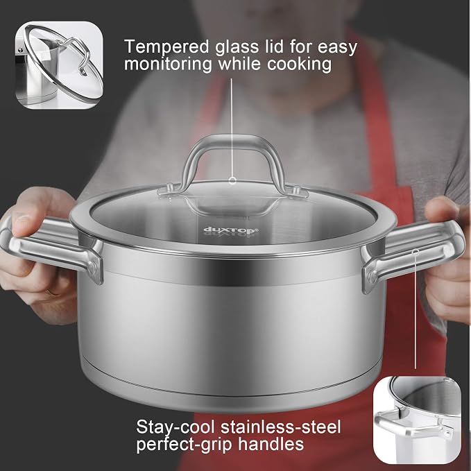 Duxtop Professional Stainless Steel Cookware Induction Ready Impact-bonded - Image 3