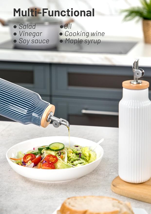 Nucookery 20oz Ceramic Olive Oil Dispenser Bottle - Image 5